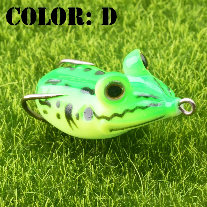 Proleurre-señuelo de Pesca de rana, cebo Artificial de 11,5g 55mm, señuelos Topwater, Wobblers, aparejos de Pesca, Lucio, PR-569 suave - imagen 3