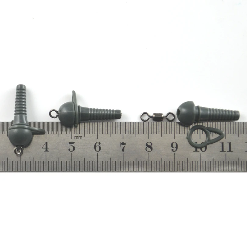 MNFT 12 unids/lote aparejo de carpa mixto hacer conector Terminal aparejos giratorios accesorios de equipo de pesca - imagen 4