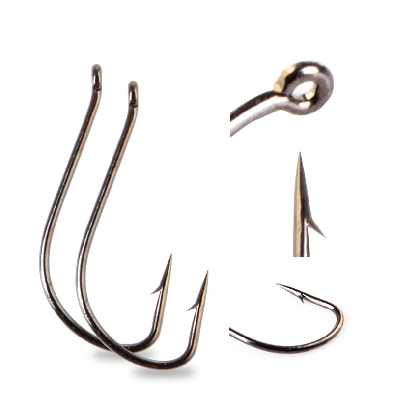 Anzuelos de pesca TOKYO SODE tamaño 6 #-15 #, gancho de pinta con ojos, gancho de mar, acero inoxidable blanco, vástago Extra largo grande, 7 piezas, 10 piezas - imagen 4