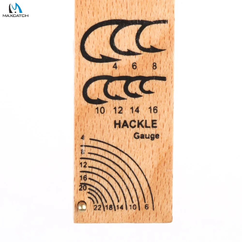 Maximumcatch-Pez calibre Hackle para atar moscas de madera, 2 piezas - imagen 5
