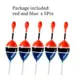 5pcs red and blue