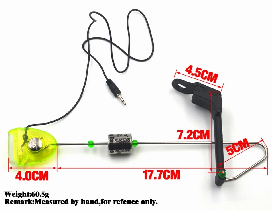 MNFT indicadores de mordedura, alarma de caña de pescar, Swinger de pesca de carpa con opción de 3 estilos, 1 ud. - imagen 5
