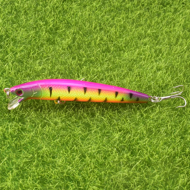 WDAIREN-Señuelos de Pesca de lubina, cebo duro de 95mm y 7,5g, cebos de manivela Minnow Wobblers, cebo Artificial, señuelos de carpa Swimbait - imagen 3