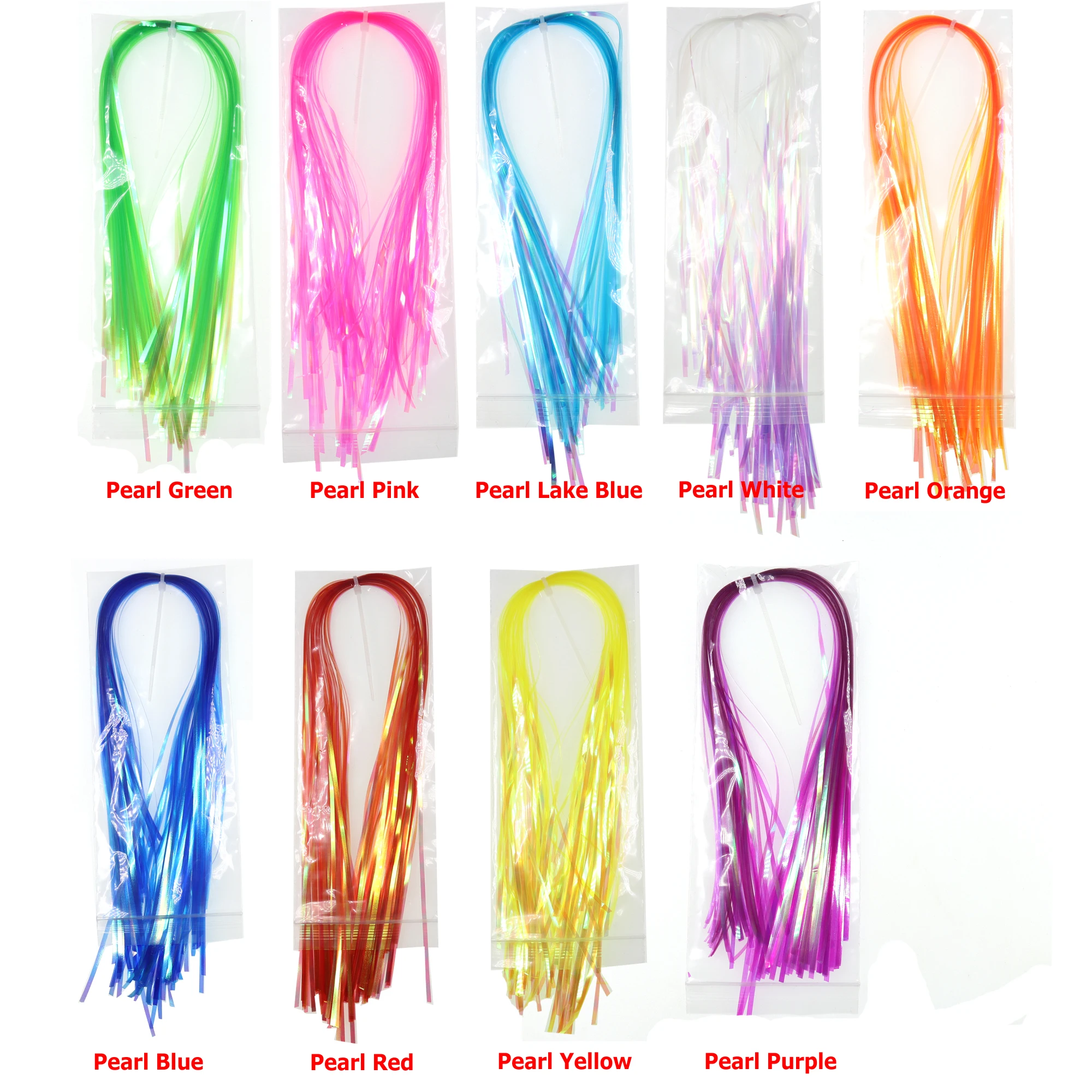 Señuelo de pesca de trucha, 1 bolsa de 2mm de ancho, perla, Flashabou, oropel, Material de atado de moscas, cobre, John Stonefly, Nymph - imagen 2