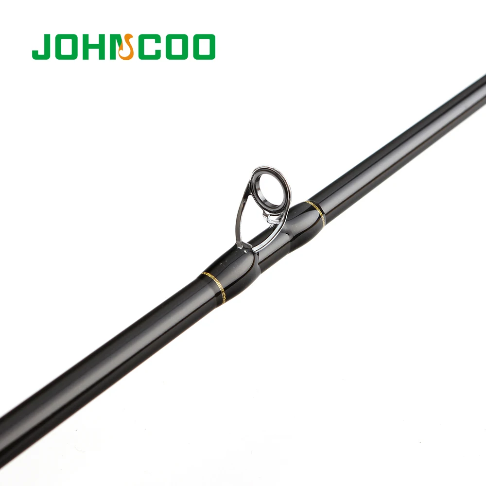 JOHNCOO-caña de pescar de fibra de carbono, herramienta de pesca giratoria de acción rápida, con señuelo sensible de 4 secciones, 2,1 m, 2,4 m, 2,7 m, 5-20g - imagen 5