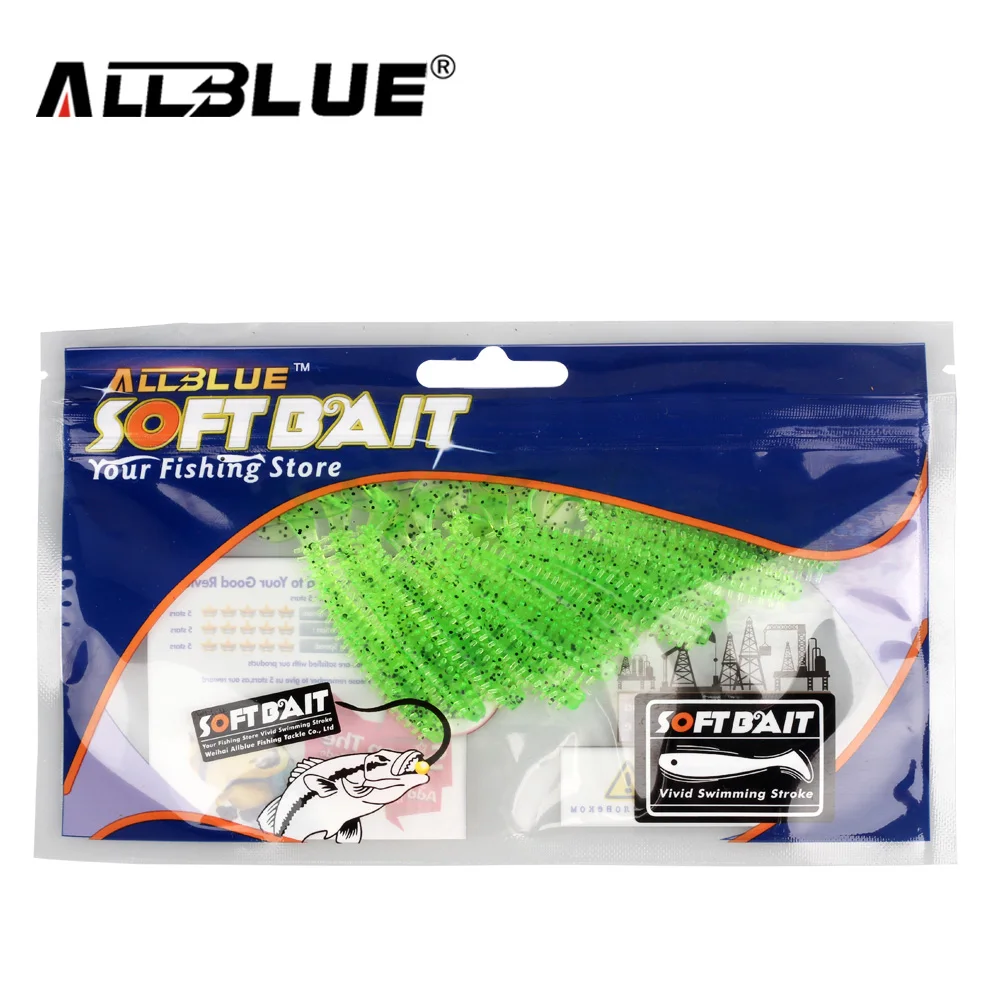 ALLBLUE-SEÑUELOS blandos vívidos 2017, cebo de pesca Swimbait Artificial, aparejos de pesca, 60mm/1,2g, 10 unids/lote - imagen 3