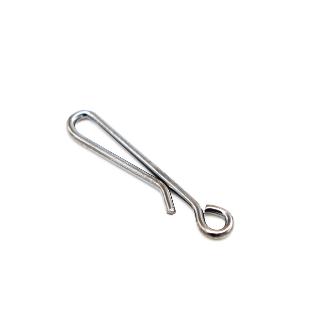 Pin giratorio de bloqueo de rodamiento, herramienta de aparejos de barril a presión de anillo sólido, Conector de línea de señuelo de pesca, accesorios de aparejos, 50 unids/lote por caja - imagen 4