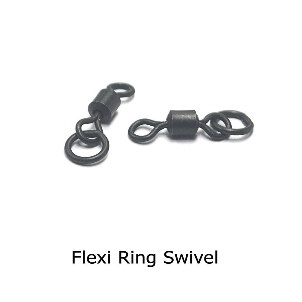 MNFT-Juego de 50 ganchos de recubrimiento antiadherentes, gancho giratorio de cambio rápido, evita la contracción del tubo, accesorios de aparejo Combi de pelo - imagen 5