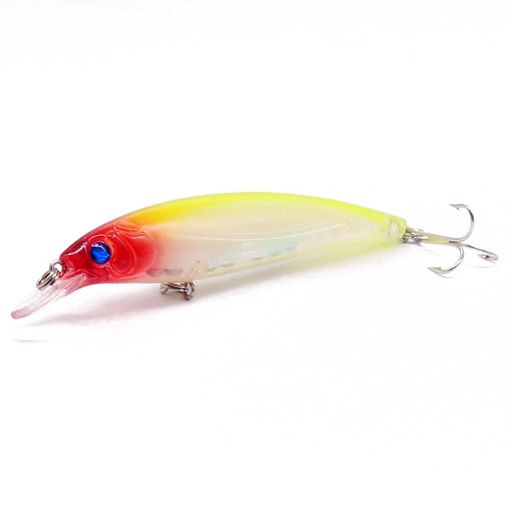 1 piezas flotante láser Minnow 11 cm/13,6g de señuelo de pesca cebo duro 3D ojos Wobblers carpa Crankbait Iscas pesca de Pesca - imagen 5