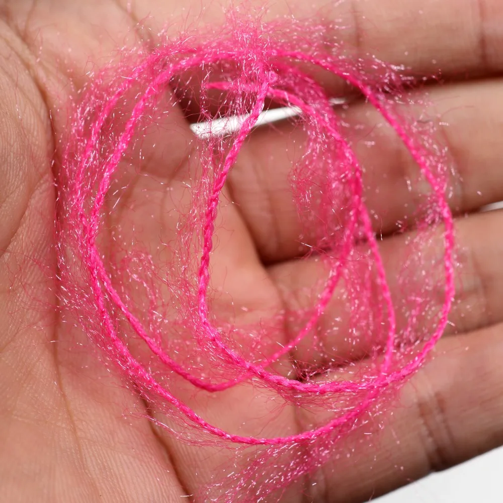 Wifreo-Material de atado de moscas, carrete de 10m, hilo de fibra brillante Dub Chenille, Streamer de agua salada, ninfa, Scud, Wooly Bugger, sanech Fly Tying - imagen 3