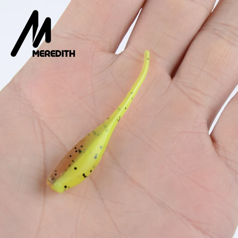 MEREDITH-SEÑUELOS DE PESCA DE plástico blando, 50 unidades, 5cm, 1g, STINGER SHAD, JXSQ01-05 de Lucio PREDATOR - imagen 3