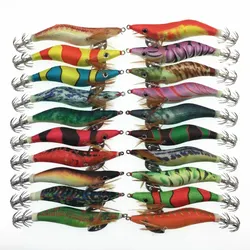 Señuelo de Pesca luminoso, cebo de calamar falso, anzuelo de calamar, aparejos de Pesca, cebo de pulpo, novedad, 2,5, 3,5, 10 unidades