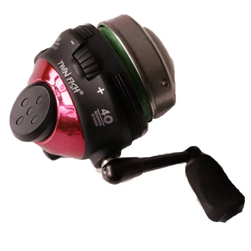 Carrete Spincast pesca TR25 tiro de peces 3 + 1BB carrete pequeño al aire libre con línea 5 # Línea PE 40M - imagen 4
