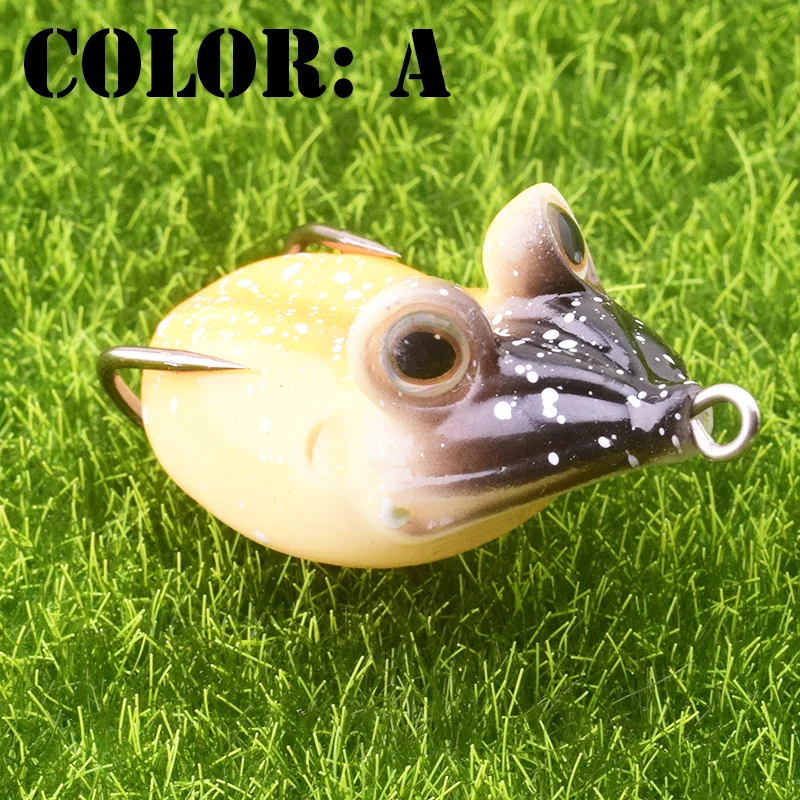 Proleurre-señuelo de Pesca de rana, cebo Artificial de 11,5g 55mm, señuelos Topwater, Wobblers, aparejos de Pesca, Lucio, PR-569 suave - imagen 4