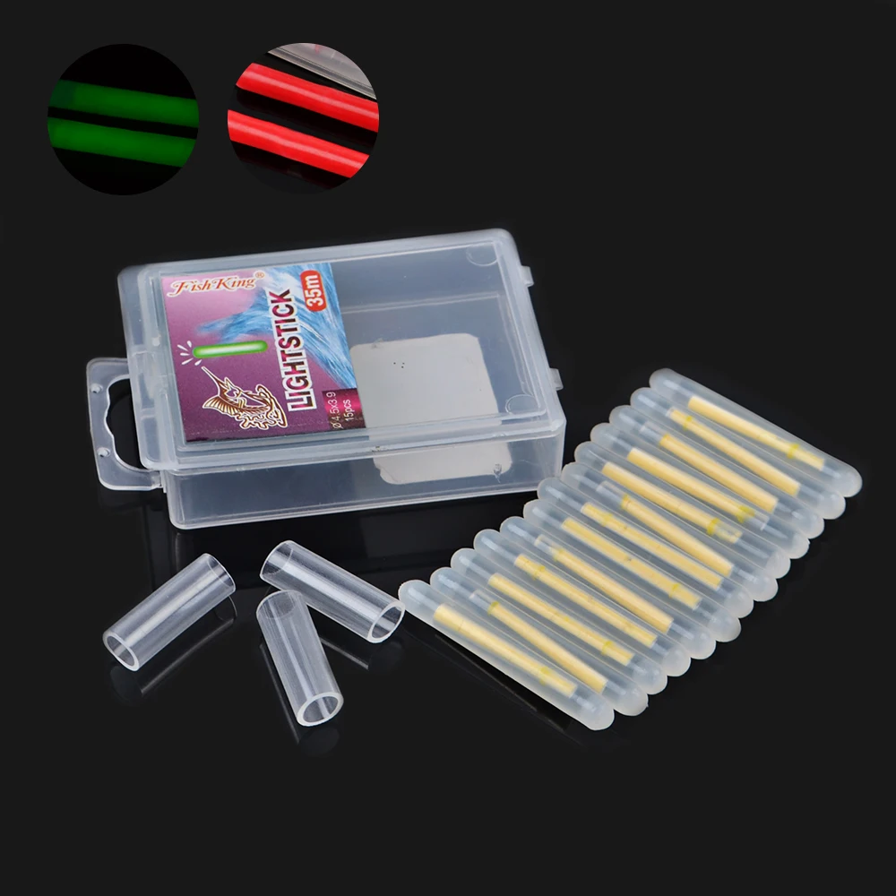 FISH KING-Palo de luz de pesca, flotador luminoso, Dobbers para pesca, accesorios de pesca, 15 piezas - imagen 2