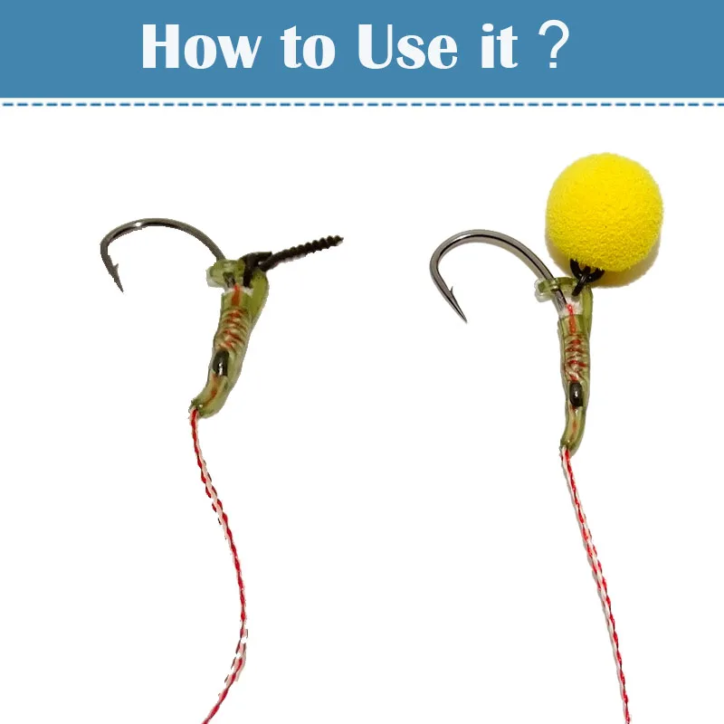 20/10 Uds. Alineadores de anzuelos, gancho emergente, mangas alineador de sedal de pesca, alineador de línea D-rig listo, aparejo Terminal C a través de Zig - imagen 4