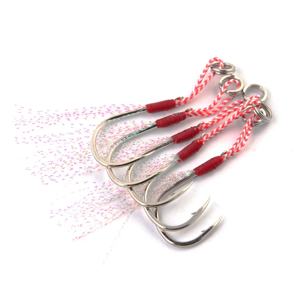 Anzuelo de asistencia jigging con sobrepeso, ideal pesca en barco