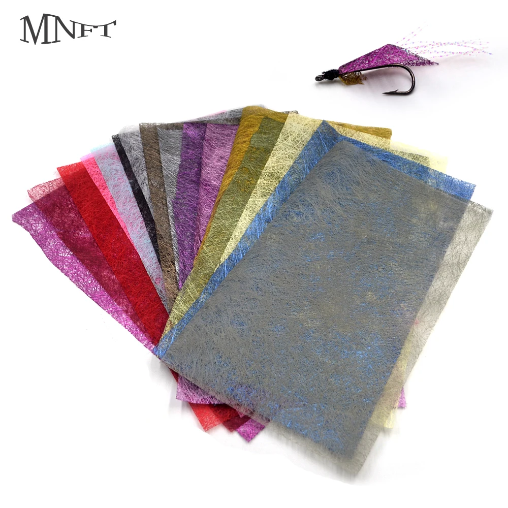 MNFT Material flash Web para atado de moscas Caddis impermeable - imagen 3