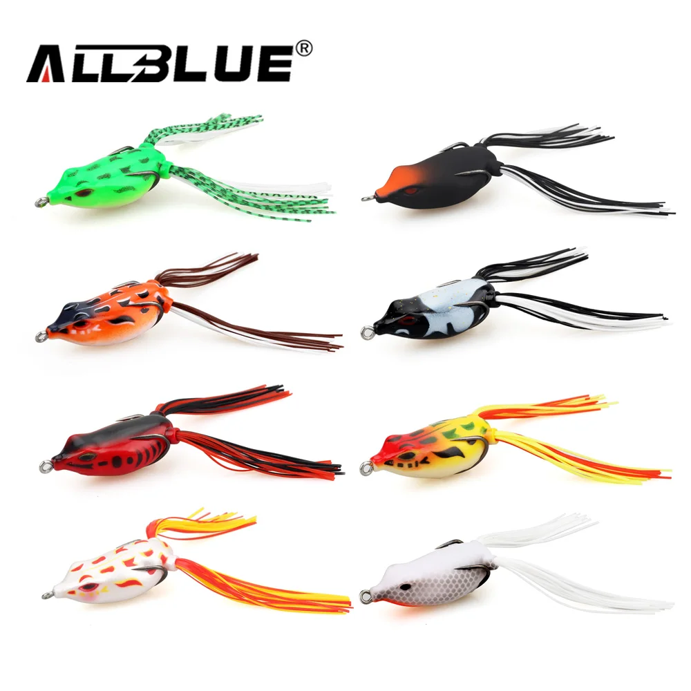 ALLBLUE-señuelo de rana de alta calidad, simulación de agua superior, cabeza de serpiente, 50mm/6g - imagen 3