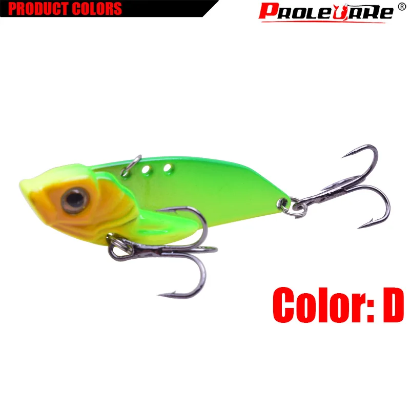 Señuelo de Pesca de Metal VIB, cebo duro Artificial de 4,8 cm y 9,5g, con vibración vívida, 1 unidad