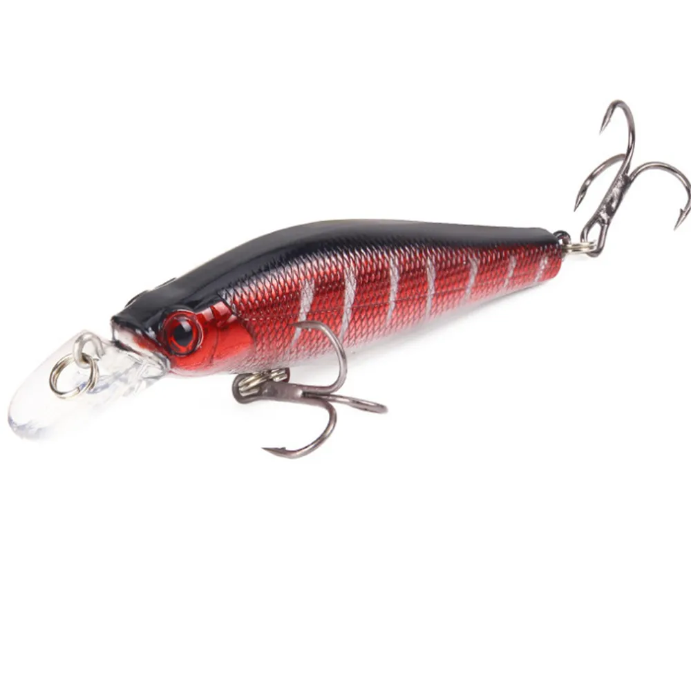 Señuelos de Pesca de 8,2g y 8cm, cebos duros para pececillos, Crankbait, ojos 3D, cebo duro de plástico Artificial, aparejos de Pesca de carpa, 1 ud. - imagen 5