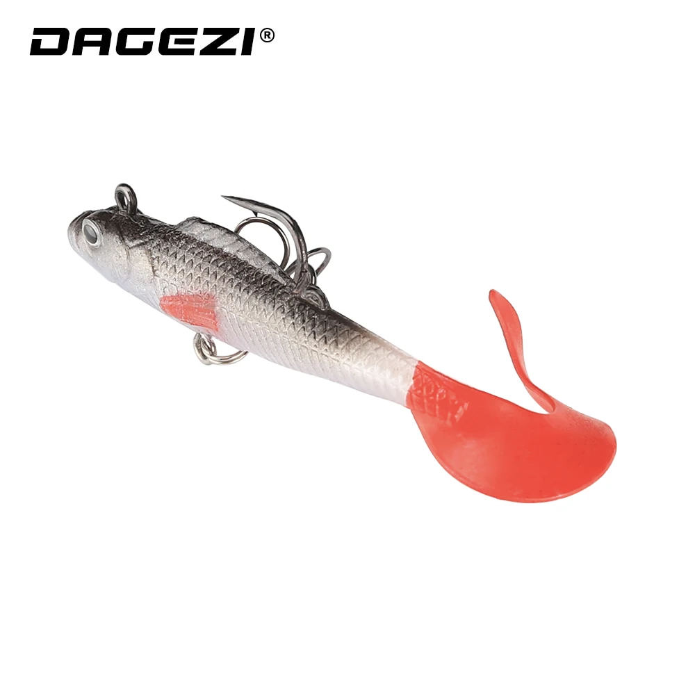 DAGEZI-SEÑUELOS blandos de pesca con anzuelo, 1 pieza, 8,5 cm/8G, para carpa - imagen 5