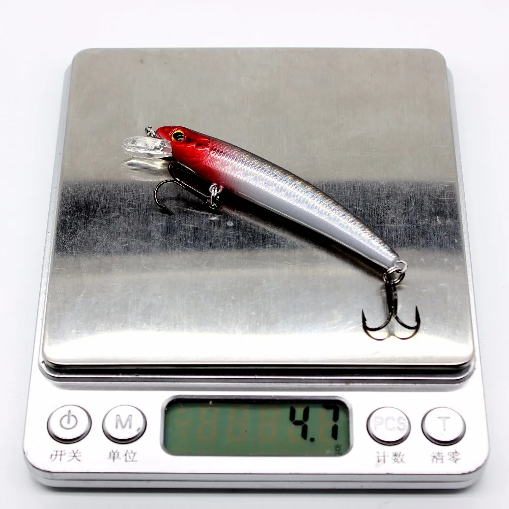 AOCLU-señuelo de manivela Wobbler con aguja que se hunde, anzuelos VMC para barco de roca de playa, trucha de lubina, pesca costera, 70mm, 4,7g - imagen 4