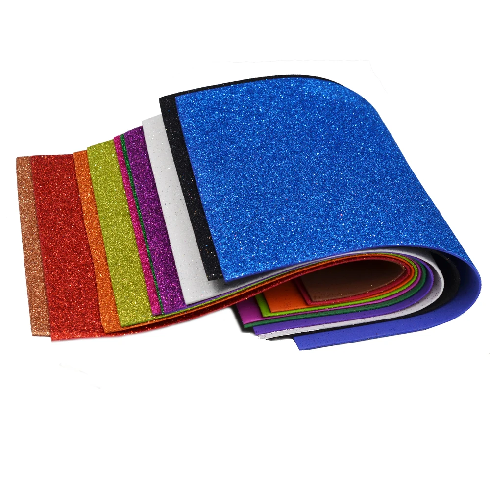 MNFT 4 Uds Color aleatorio brillo EVA Material para atar moscas 20*30cm 1,8mm DIY hojas de espuma para atar moscas papel - imagen 3