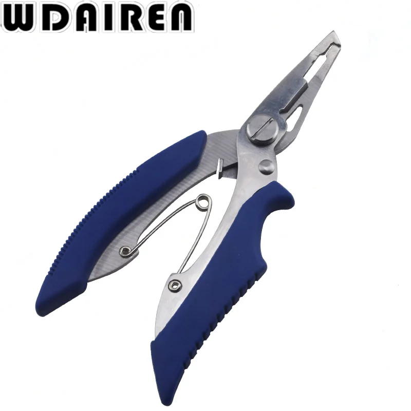 Alicates multifuncionales de Pesca de acero inoxidable, tijeras de Pesca de carpa, accesorios, aparejos de Pesca, señuelo, removedor de anzuelos, cortador de línea de Pesca - imagen 5