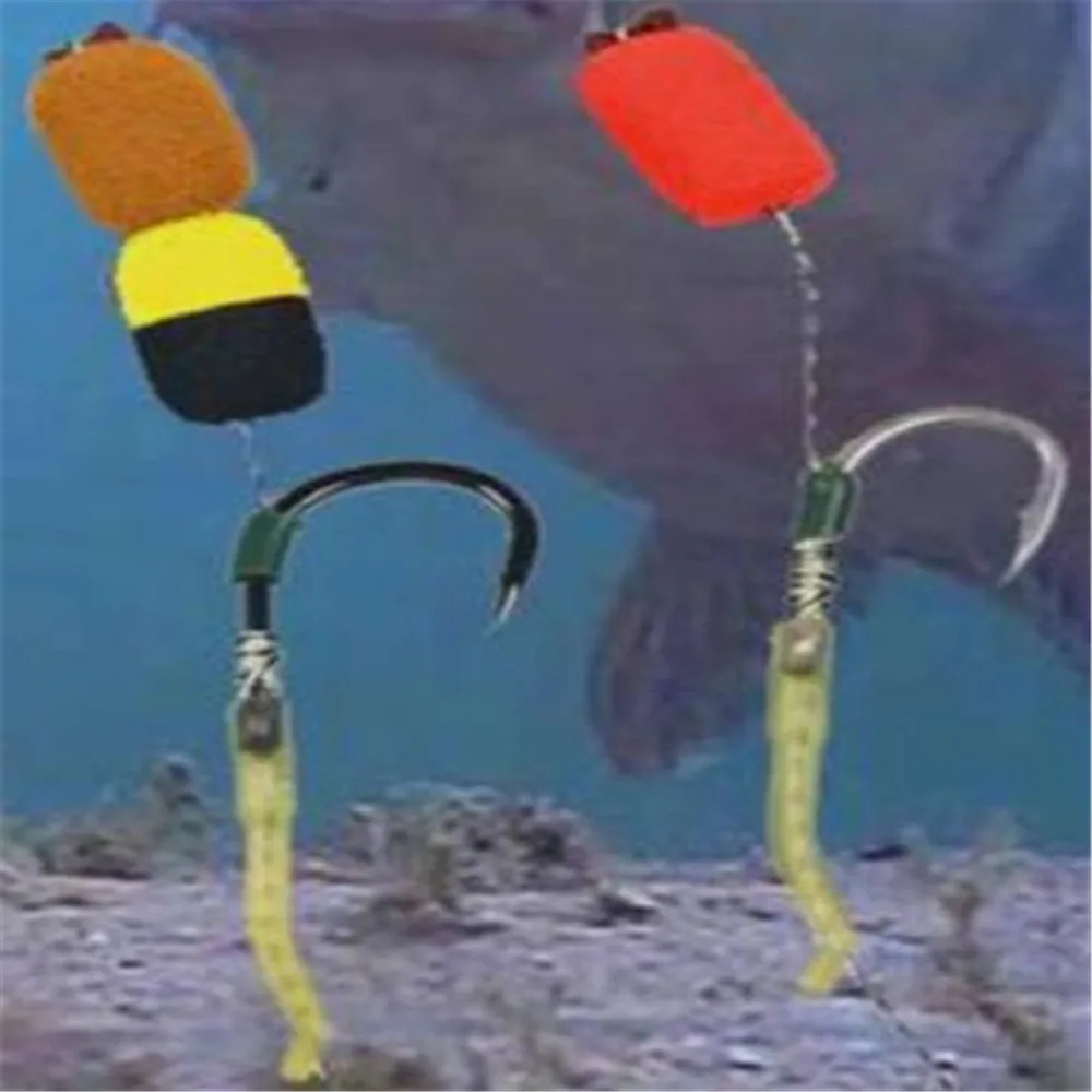 Cebo de pesca de carpa, Boilie de espuma Pop Ups, anzuelo de pescado, cilindro de colores mezclados, 8mm, aparejo de Terminal de espuma Zig, 10 unids/paquete - imagen 5