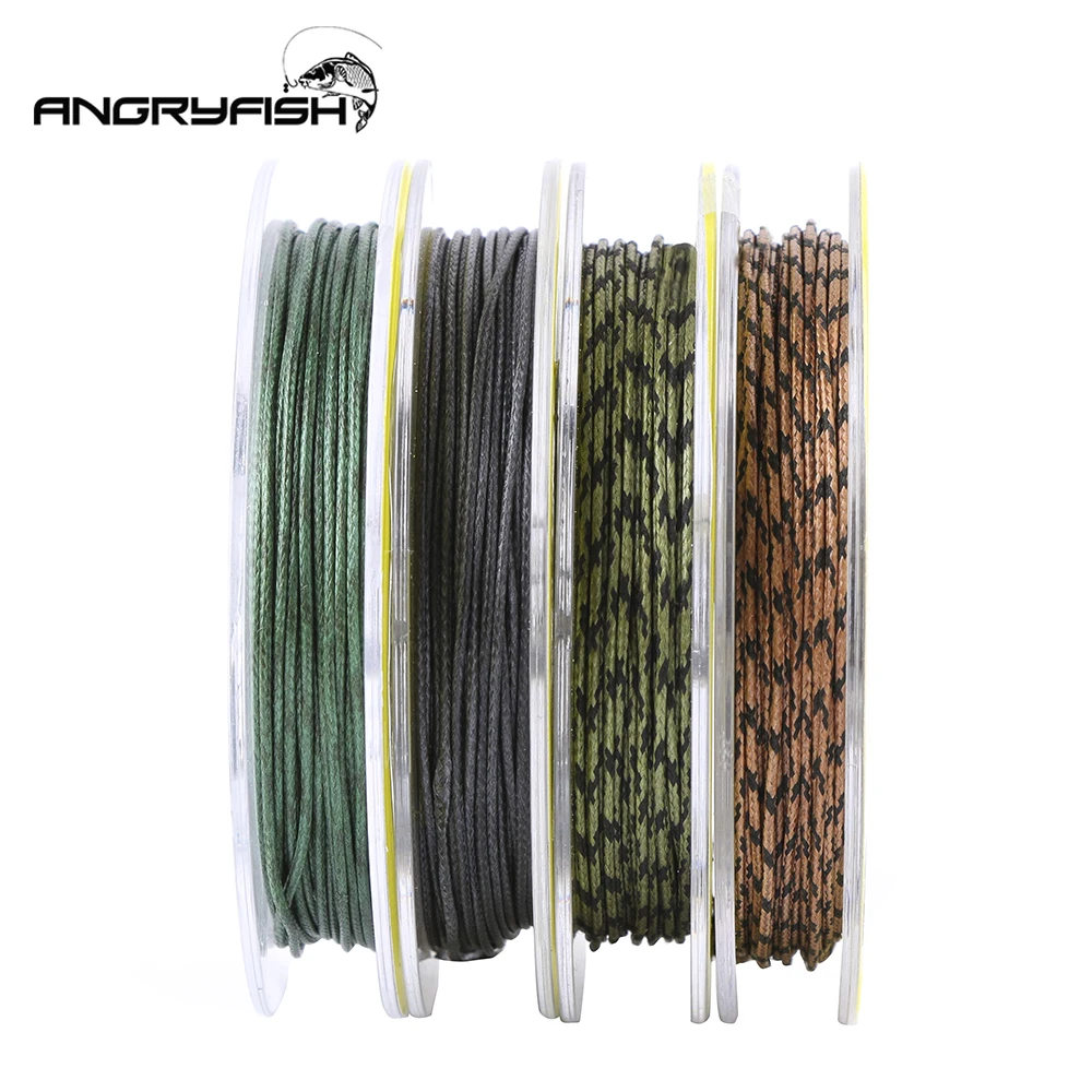 ANGRYFISH-línea de pesca de carpa con núcleo de plomo, 25Lb 35Lb 45Lb 60Lb 20 metros para aparejo de carpa, línea trenzada de hundimiento - imagen 5