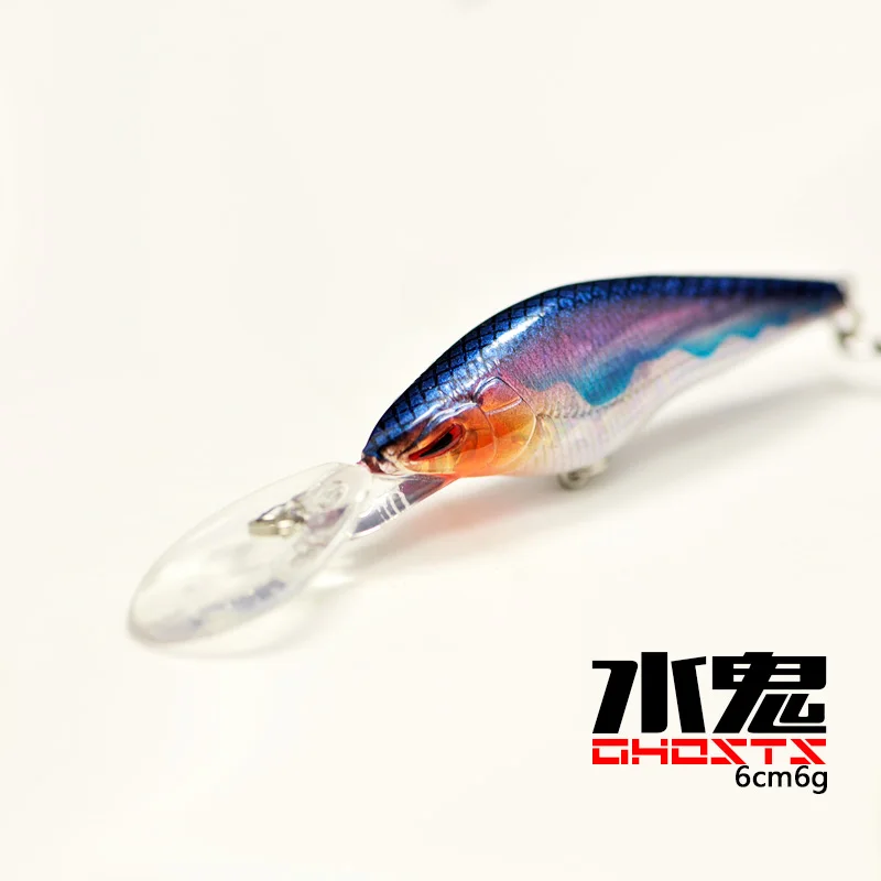 Señuelo de pesca suspendido Minnow, tablero de lengua larga, Wobbling flotante, gravedad magnética, señuelos artificiales, cebo duro - imagen 3