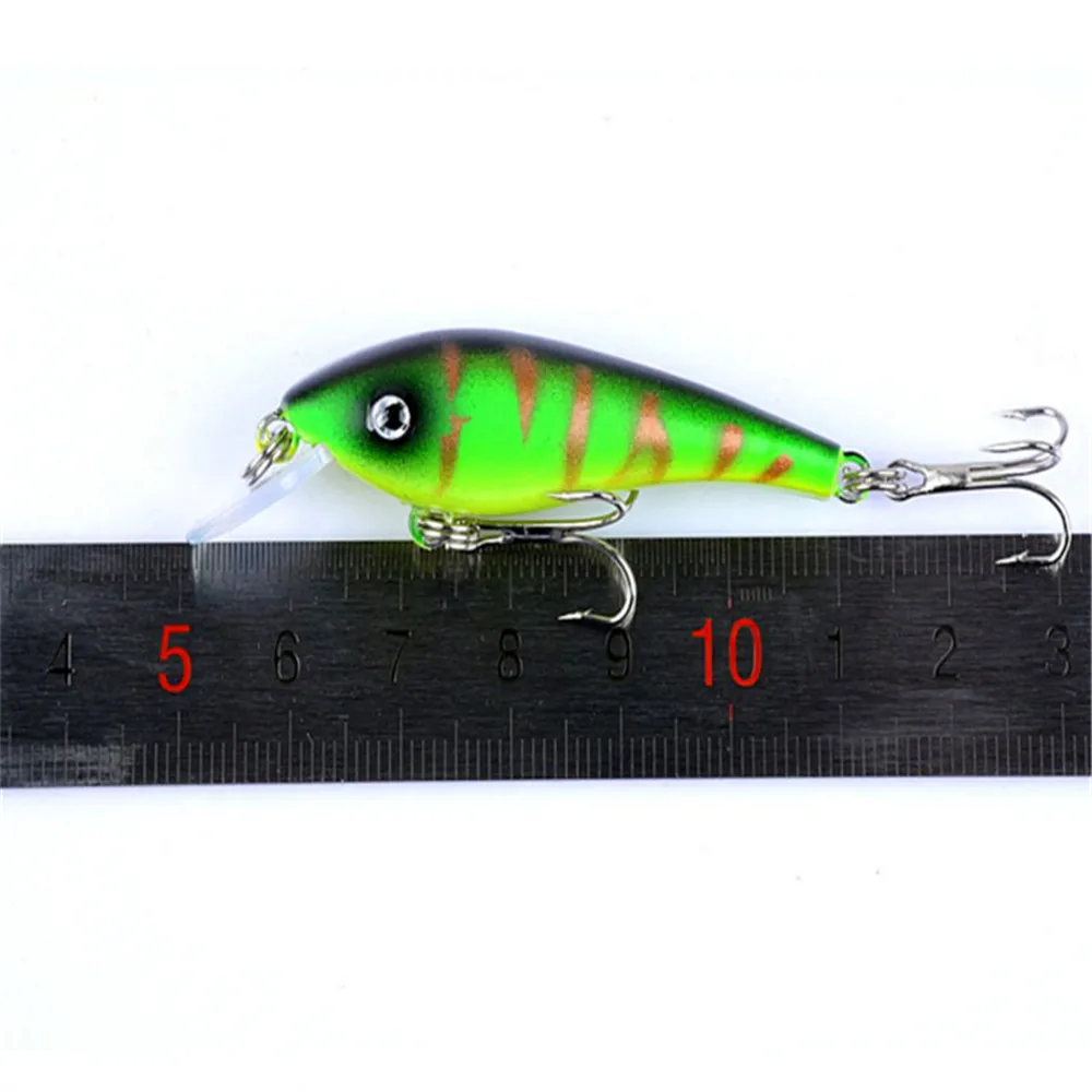 Señuelo biónico 3D para pesca de pececillos, cebo duro ariticial Wobblers Crankbait Peche Bass, de plástico, señuelos para carpa, 1 ud., 5,7 cm/4,5g