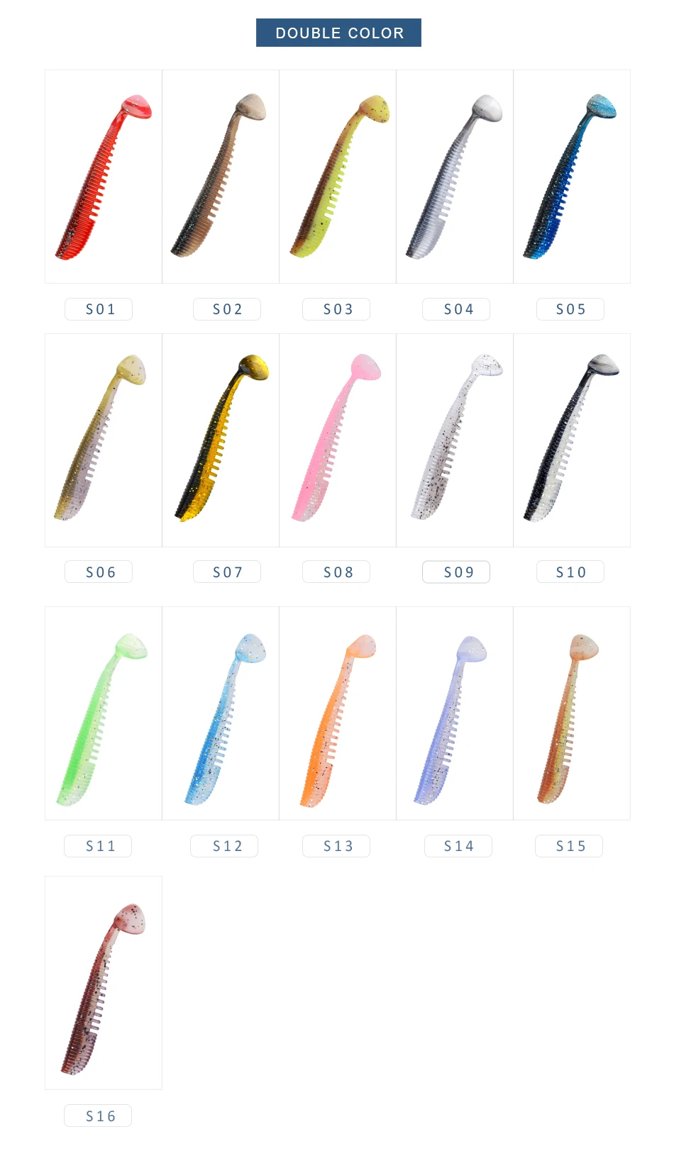 Señuelo blando mostrando su diseño realista y llamativo para atraer más ataques