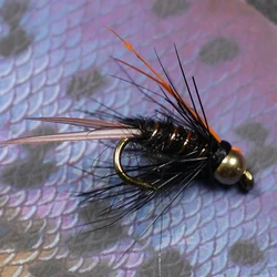 Ninfas Bimoo Psycho Prince – Cabeza de latón dorada para trucha