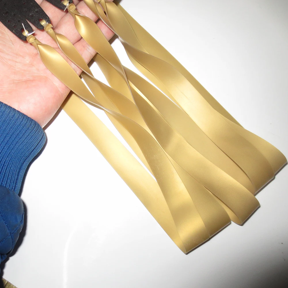 Cinta de goma plana para tirachinas, 0,75mm de grosor, color dorado, 10 unidades - imagen 3