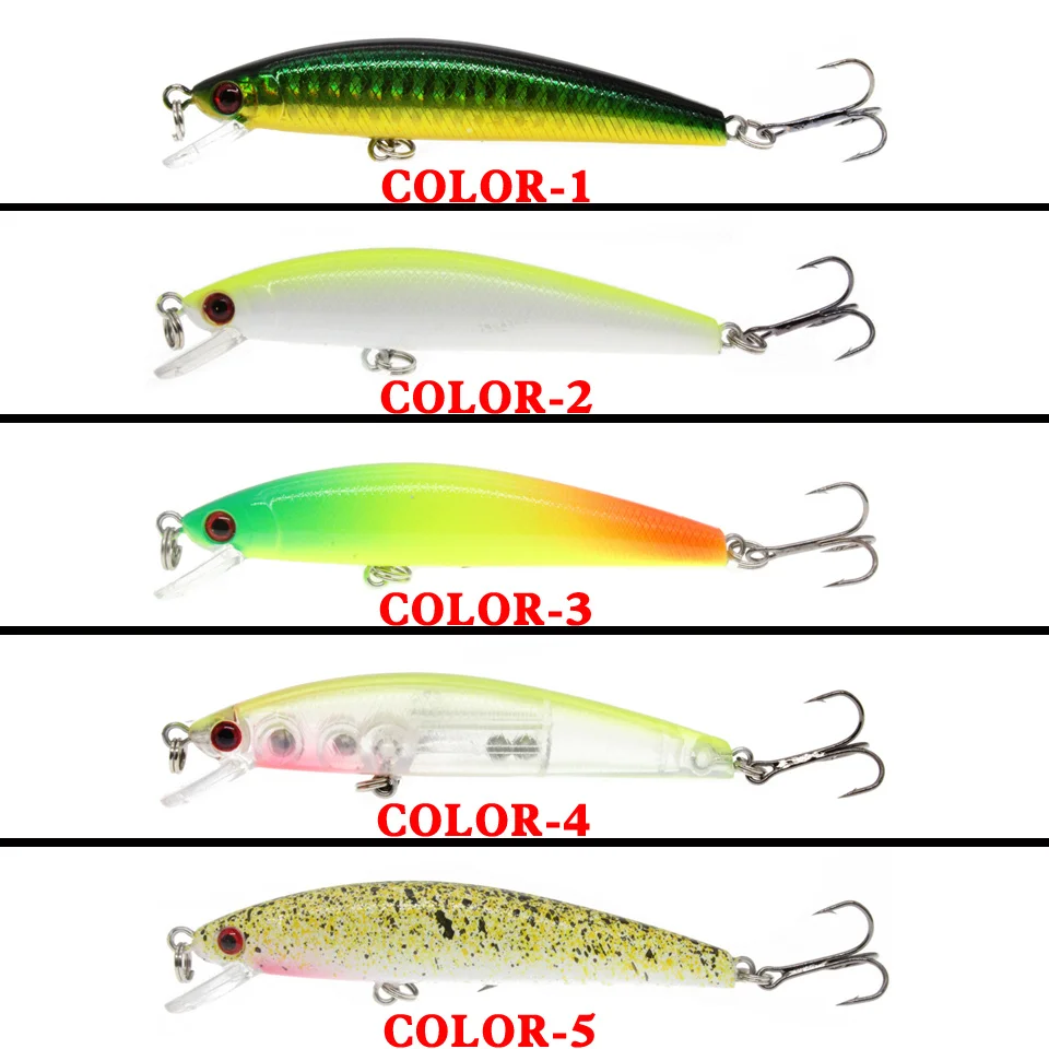 LEOSPORT-Señuelos de Pesca de 8,5 cm/7,5g, Wobblers de pececillos de alta calidad, de 5 colores aparejos de pesca, cebo de peces falsos de plástico realista, venta al por mayor - imagen 4