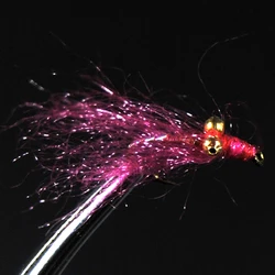 Anzuelo Crazy Charlie Bimoo dorado – Mosca trucha azul hundimiento rápido
