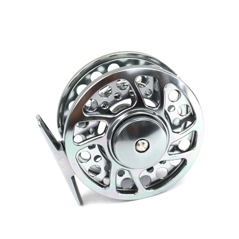 Carrete de mosca aluminio CNC gran arbor para trucha - imagen 4