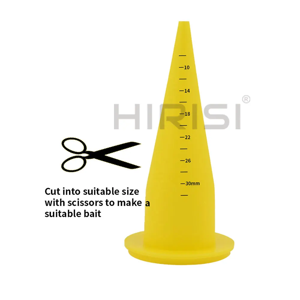 Boilie gun boquillas de repuesto para pesca, accesorios para la fabricación de cebo de pesca de carpa, colores rojo y amarillo, 2 unidades - imagen 2