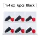 Black 6pc 7.0g-each