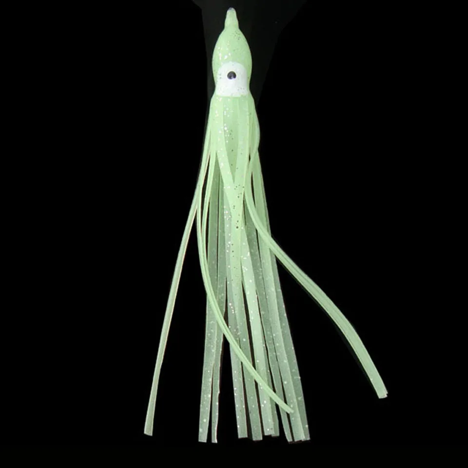 WALK FISH-cebo de calamar blando noctilucente, cebo de pulpo, Swimbait, falda de calamar de pulpo de agua salada, señuelos luminosos, 8,2g /16cm, 5 unidades por lote - imagen 3