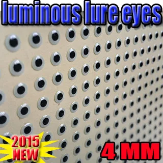 Ojos de Pez luminosos 3d en la oscuridad, noche, tamaño: 4mm, cantidad: 500 unidades/lote, Ojos de pescado artificiales - imagen 4