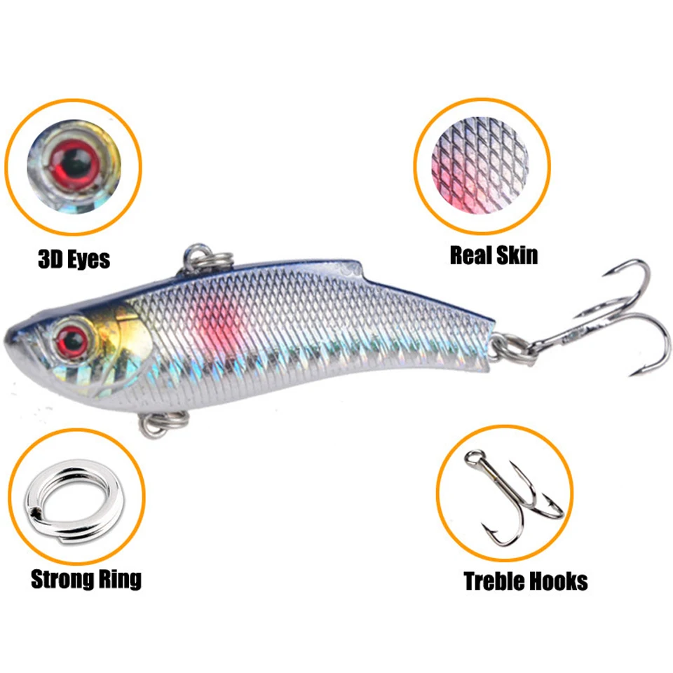 Señuelo de pesca de Metal con lentejuelas, 1 ud., 20g, Wobblers, cebo Artificial duro, ojos 3D, plantilla, Señuelos de Pesca, Jigs, señuelo de agua salada - imagen 4