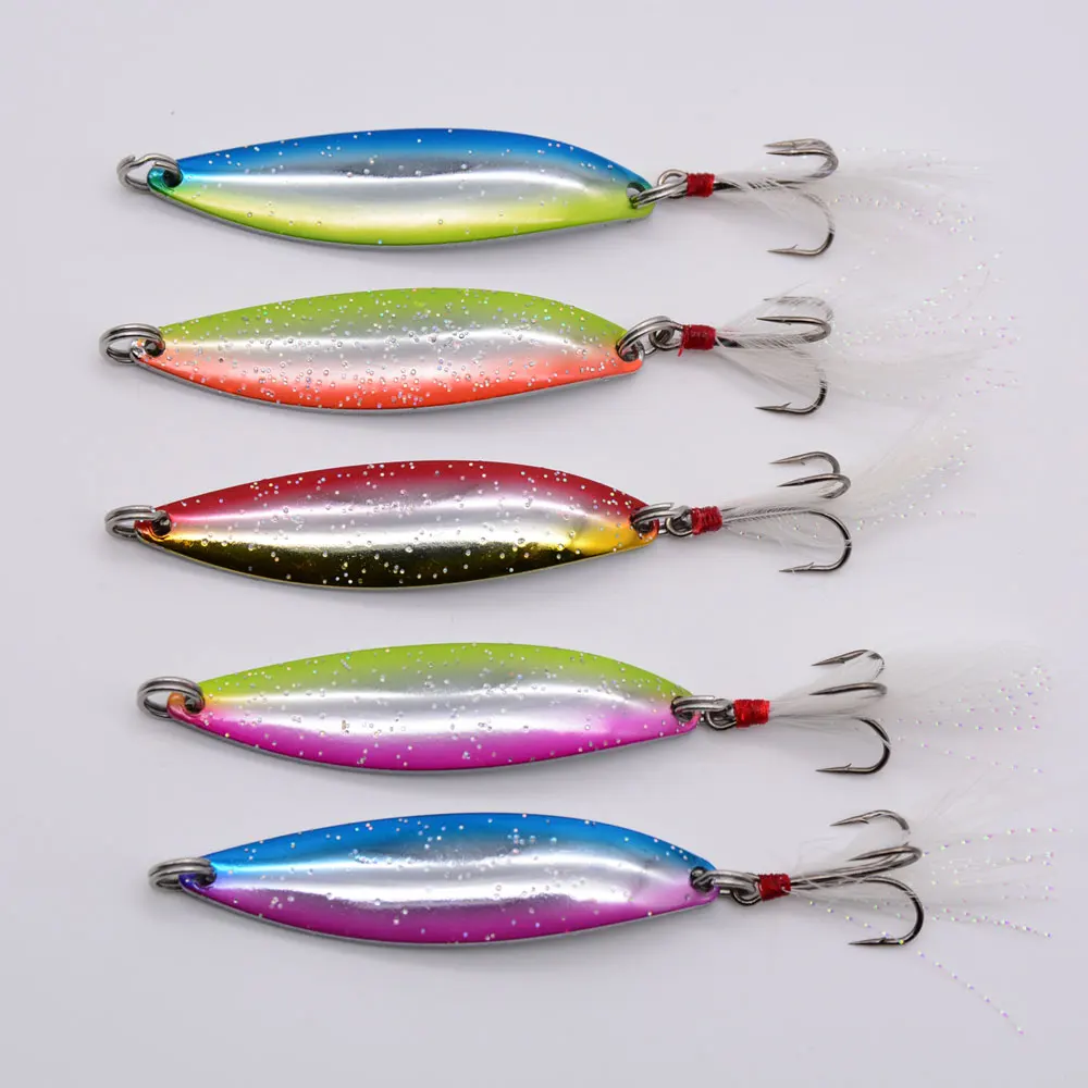 Balleo 5g 8g 14g 17g cuchara giratoria Matel Shell señuelo de pesca aparejos de pesca - imagen 3