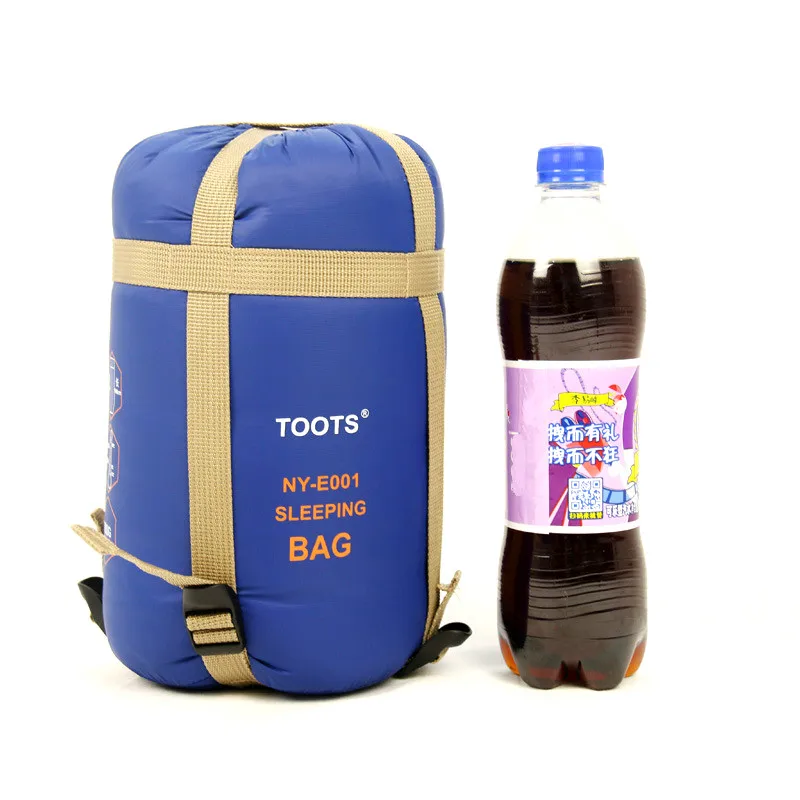 Saco de dormir para acampar al aire libre, bolsa de dormir ultraligera de nailon de imitación, se puede empalmar - imagen 3
