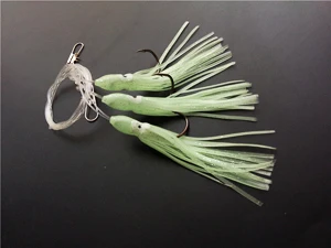 6 packs 3 colors Sabiki Hook Top Quality Fishing Lure Soft octopus Lure fishing tackle Soft Bait - imagen 5