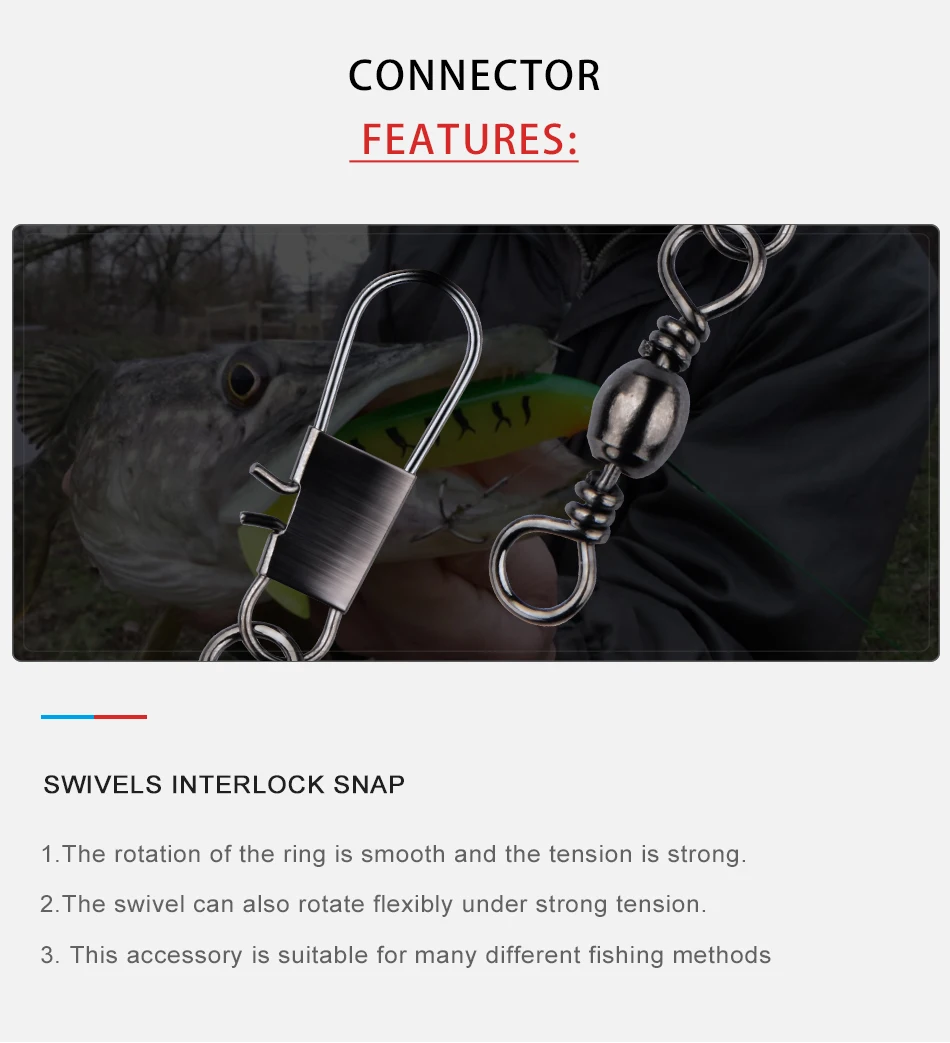 Conector pin giratorio MEREDITH de acero inoxidable