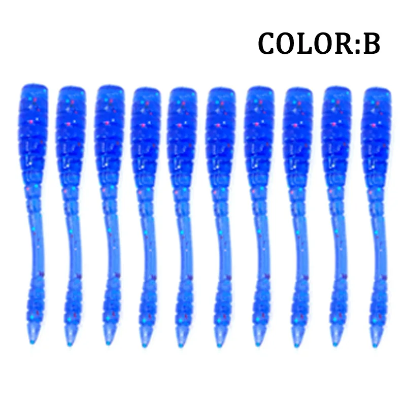 Cebo de gusano blando para pesca, plantilla de silicona Artificial, sábalo, natación, señuelo de lubina, cebos blandos con olor a pescado, 45mm, 0,43g, 50 unidades por lote - imagen 3