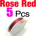 5pcs Rose Red